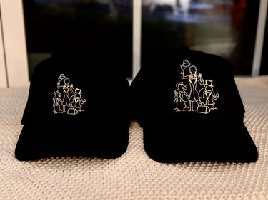 Embroidered Glow in Dark Ghost Black Hat